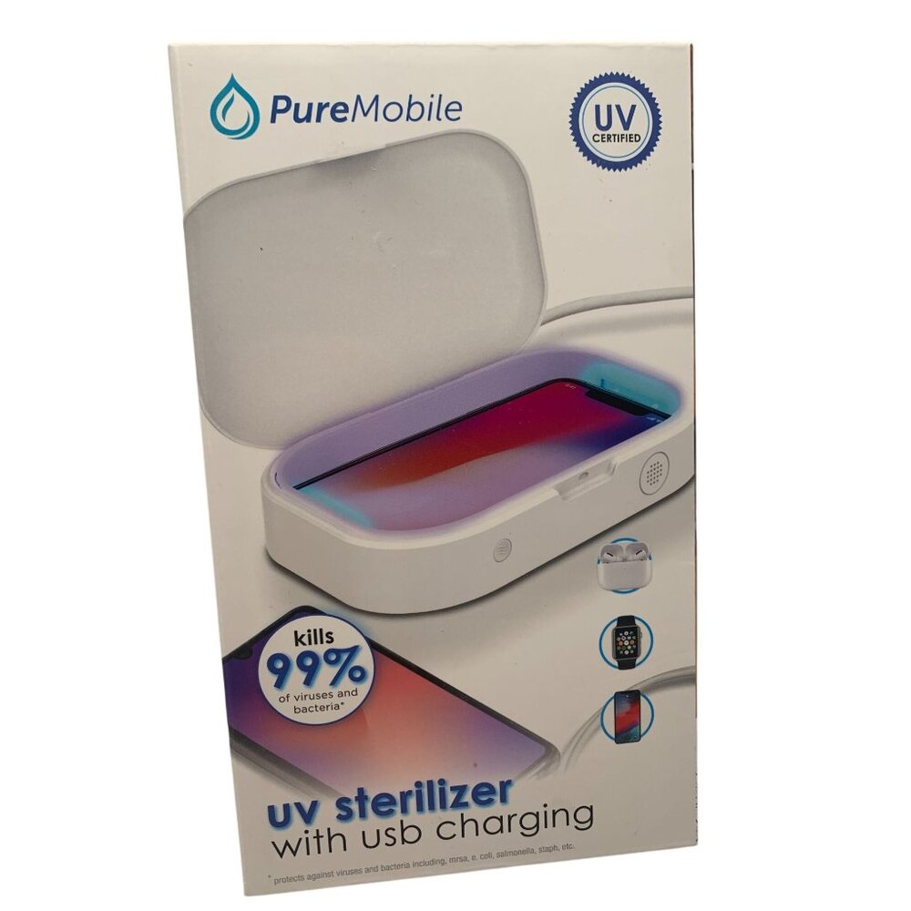 UV Sterilizer With USB Charging  Kills 99% Of Viruses & Bacteria  For Phones & S